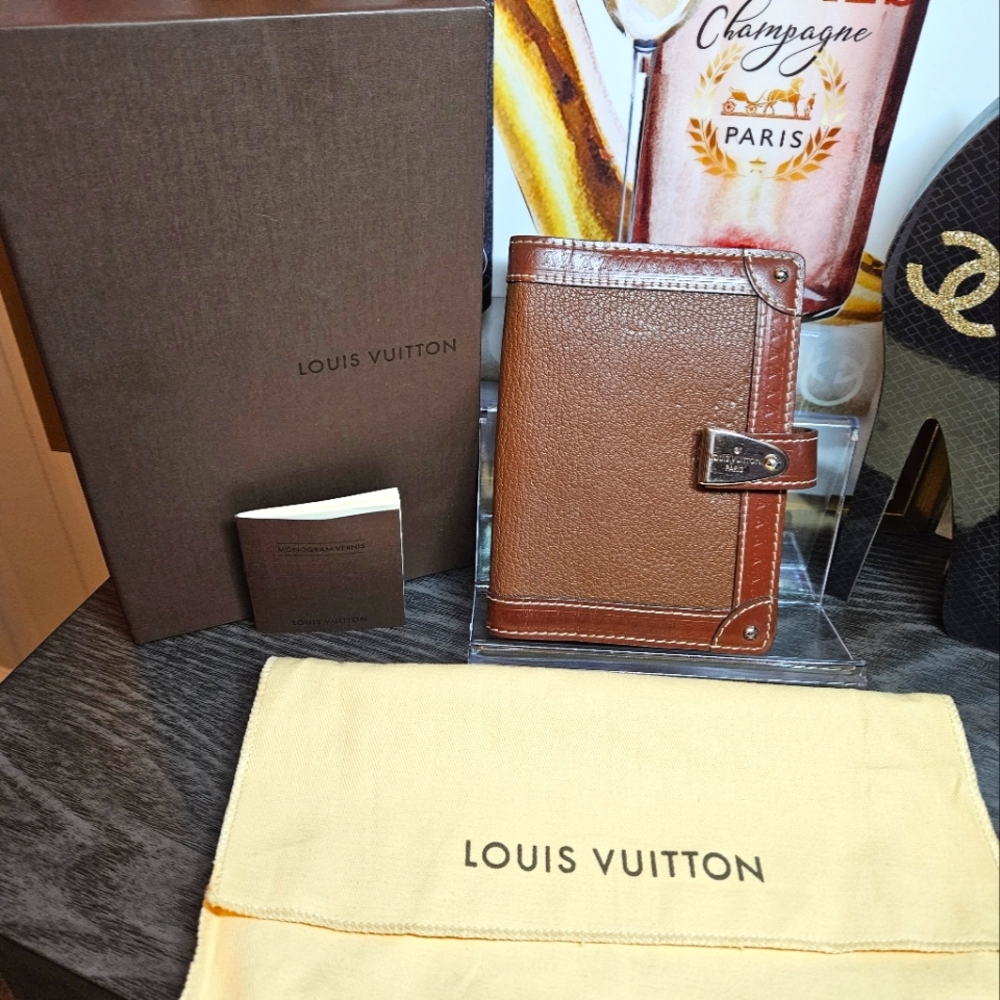 RARE Louis Vuitton Suhali Agenda PartonaiBrown PM Agenda